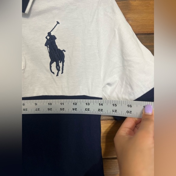 Polo Ralph Lauren unique embroidered polo collars shirt size M (10-12) kids - Picture 8 of 9